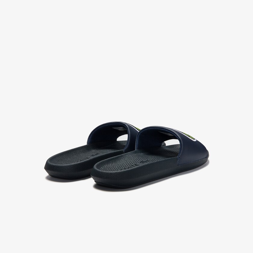Men's Lacoste Navy Slides Croco Synthetic and PU PB0-72977I1