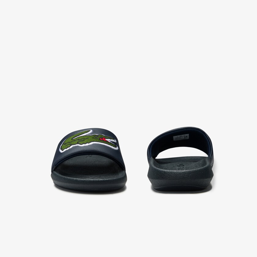 Men's Lacoste Navy Slides Croco Synthetic and PU PB0-72977I1