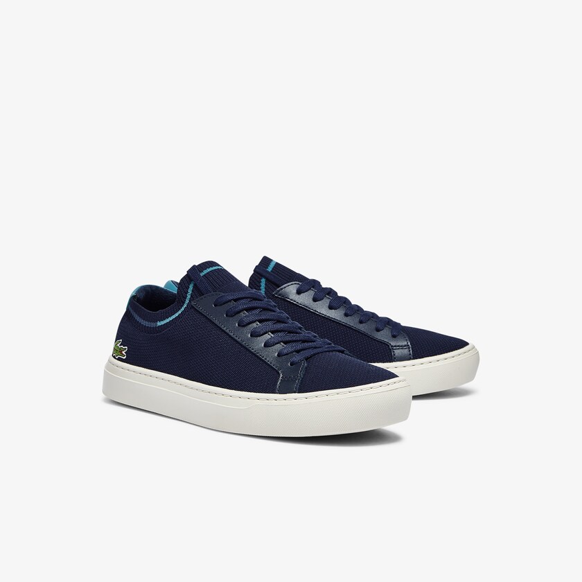 Men's Lacoste Navy Sneakers La Piquée Textile Knit HD6-97499G6