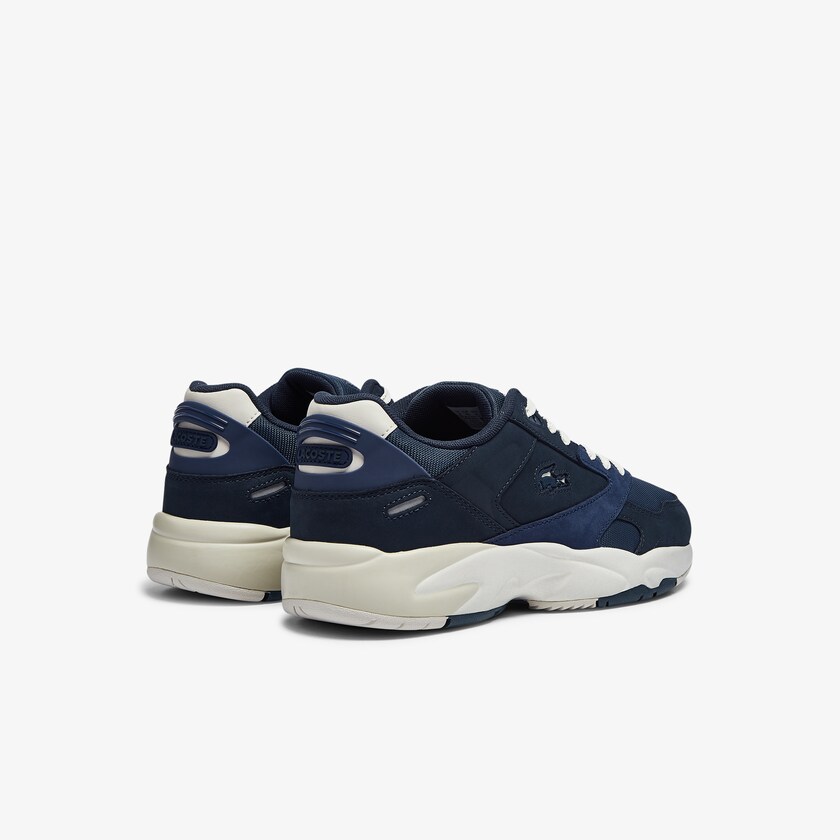 Men's Lacoste Navy Sneakers Storm 96 Lo Nubuck Leather XH5-64406W6