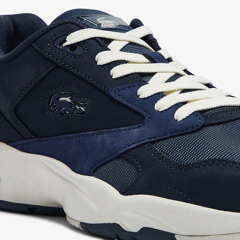 Men's Lacoste Navy Sneakers Storm 96 Lo Nubuck Leather XH5-64406W6