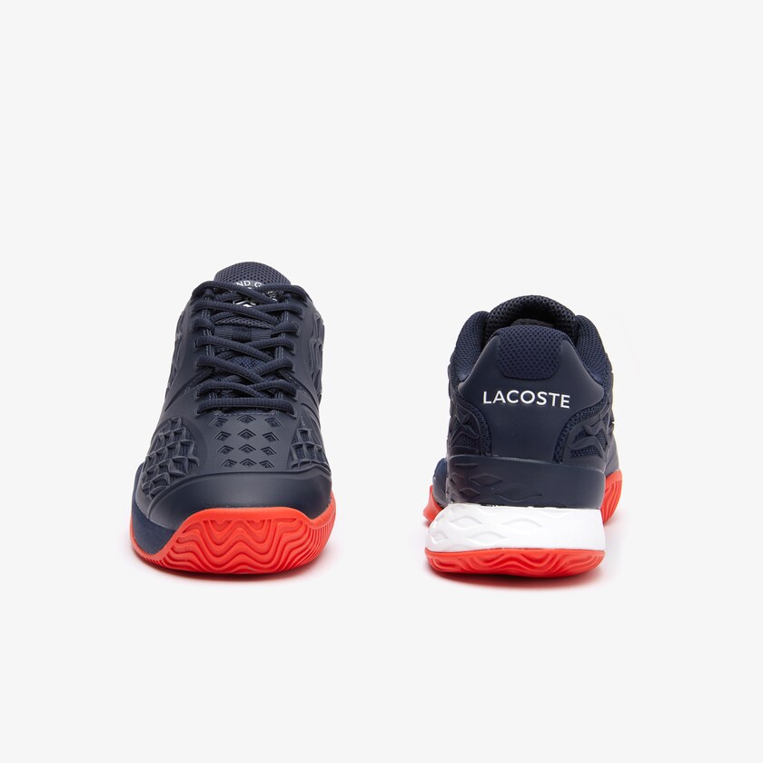 Men's Lacoste Navy / Red Sneakers LC Scale Roland Garros Textile MF2-50925V4