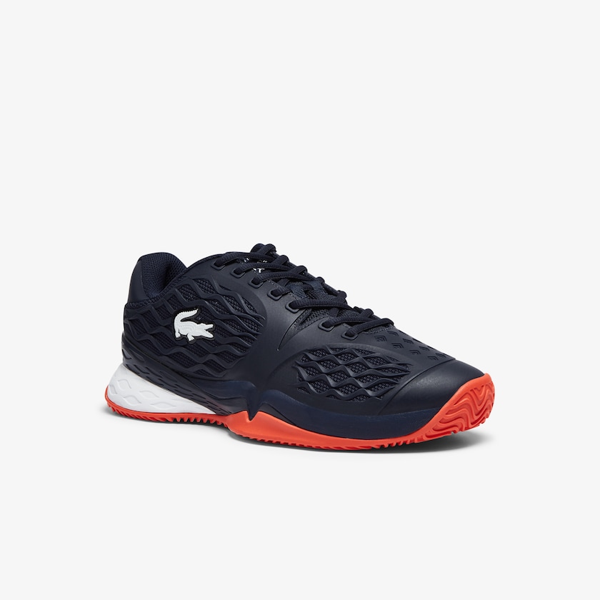 Men's Lacoste Navy / Red Sneakers LC Scale Roland Garros Textile MF2-50925V4