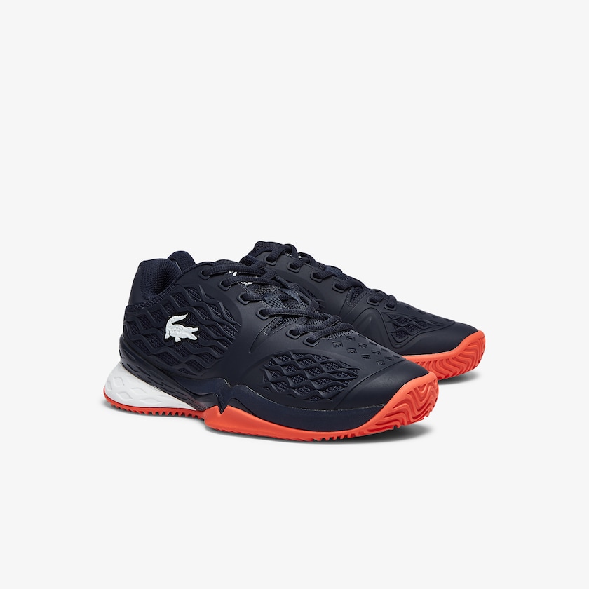 Kids' Lacoste Navy / Red Sneakers LC Scale Roland Garros Textile WH7-06500C1