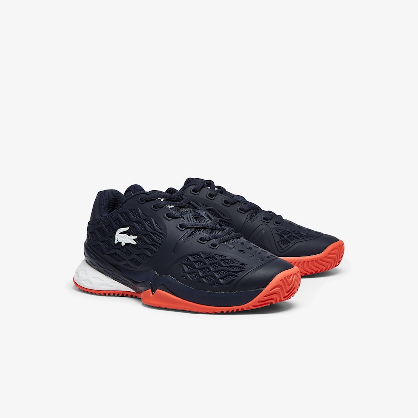 Women's Lacoste Navy / Red Sneakers LC Scale Roland Garros Textile BI2-81178M1