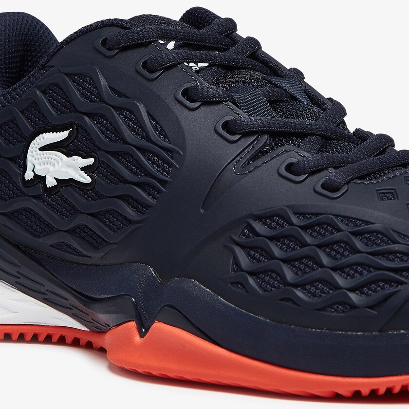 Women's Lacoste Navy / Red Sneakers LC Scale Roland Garros Textile BI2-81178M1