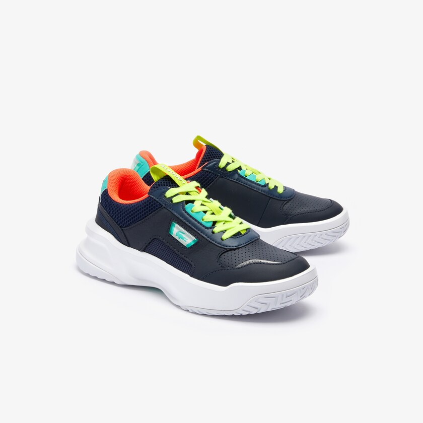 Women's Lacoste Navy / Turquoise Sneakers Ace Lift Leather OH9-69386M0