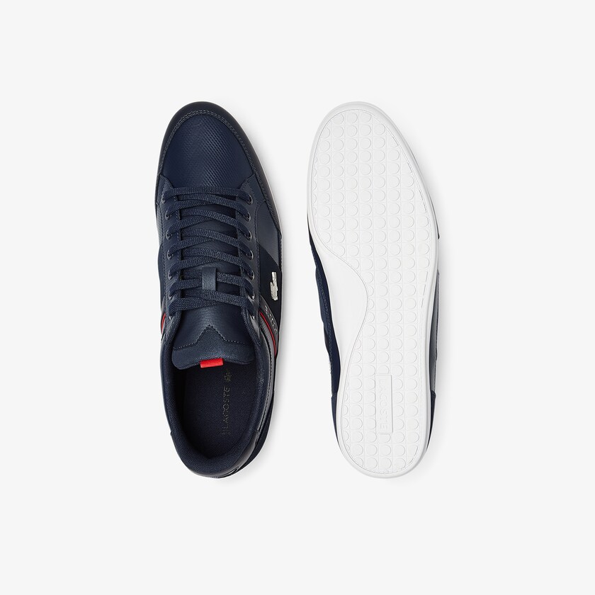Men's Lacoste Navy / White Sneakers Chaymon Leather and Suede PG9-97399Y9