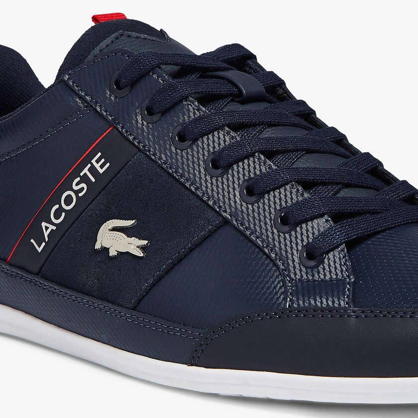 Men's Lacoste Navy / White Sneakers Chaymon Leather and Suede PG9-97399Y9
