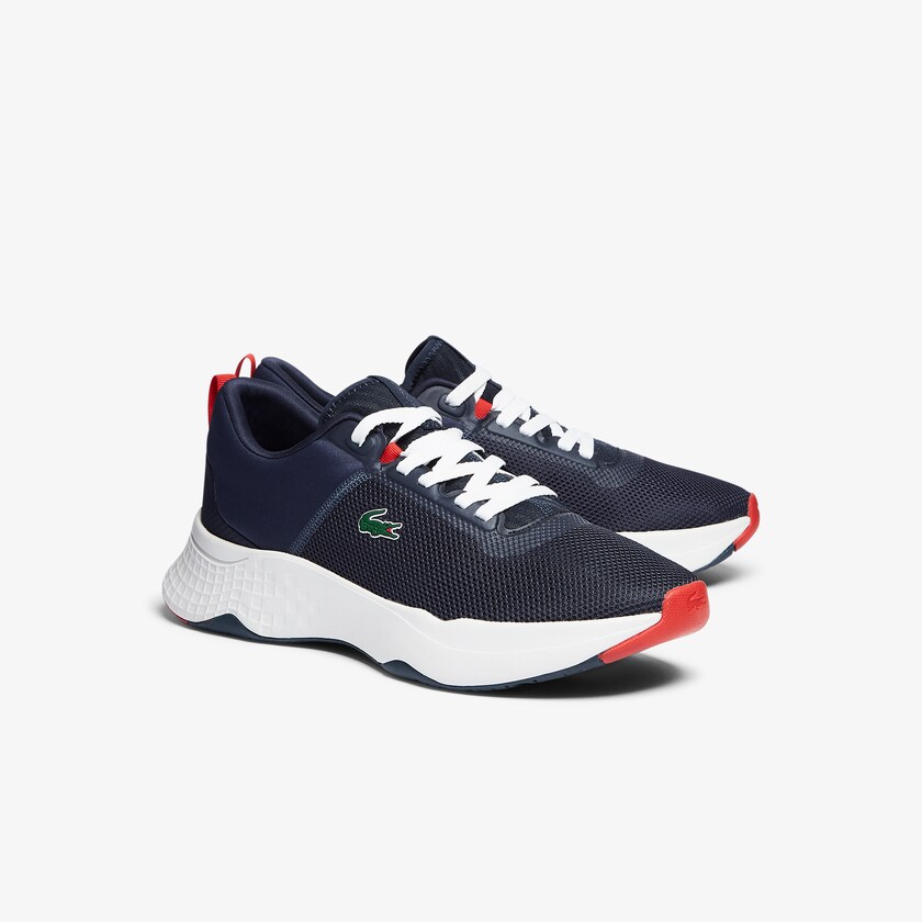 Men's Lacoste Navy / White Sneakers Court-Drive Textile XJ0-93869Q5