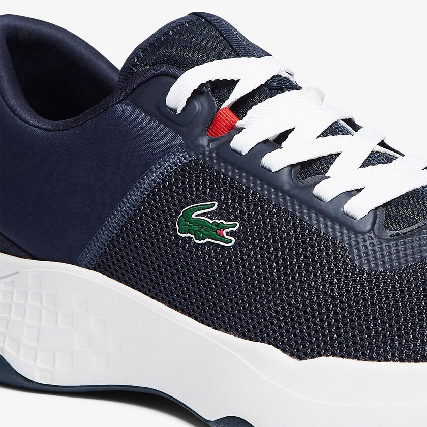 Men's Lacoste Navy / White Sneakers Court-Drive Textile XJ0-93869Q5