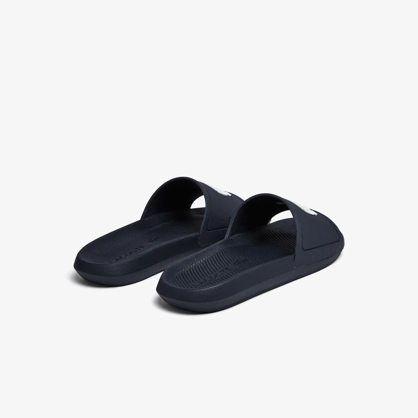 Men's Lacoste Navy / White Slides Croco Synthetic DY5-01960B2