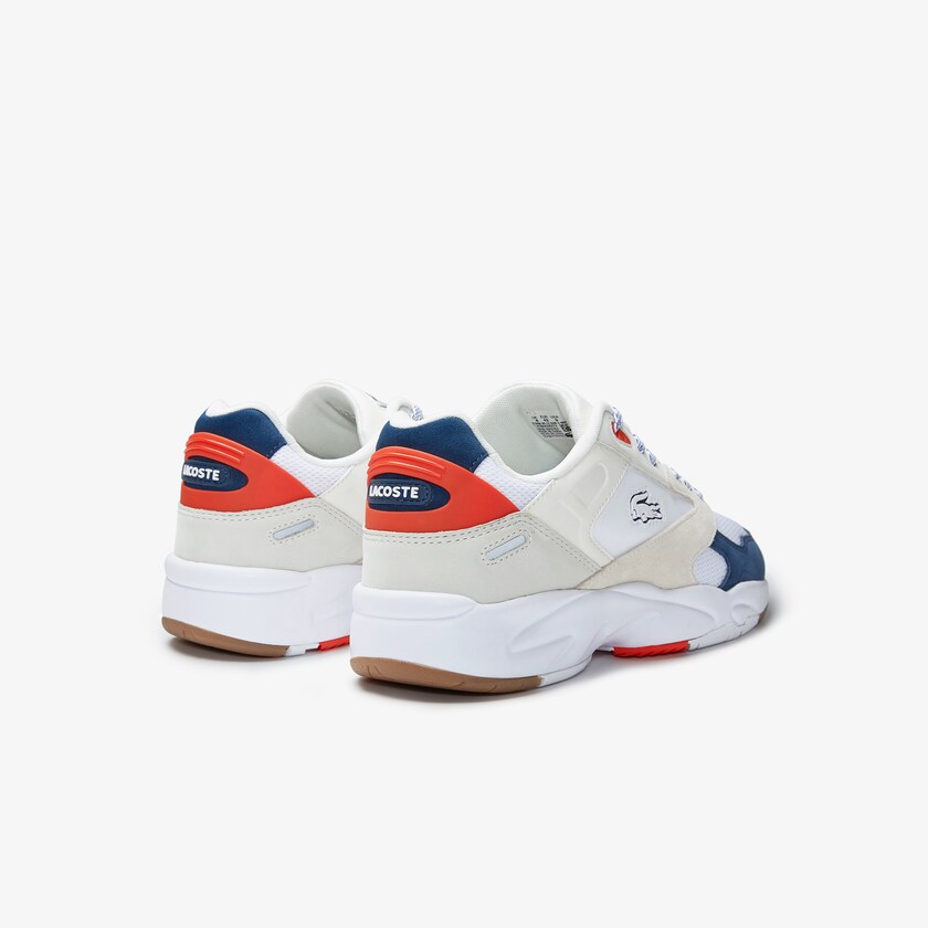Men's Lacoste Off White / Dark Blue Sneakers Storm 96 LO Textile JM1-92479W1