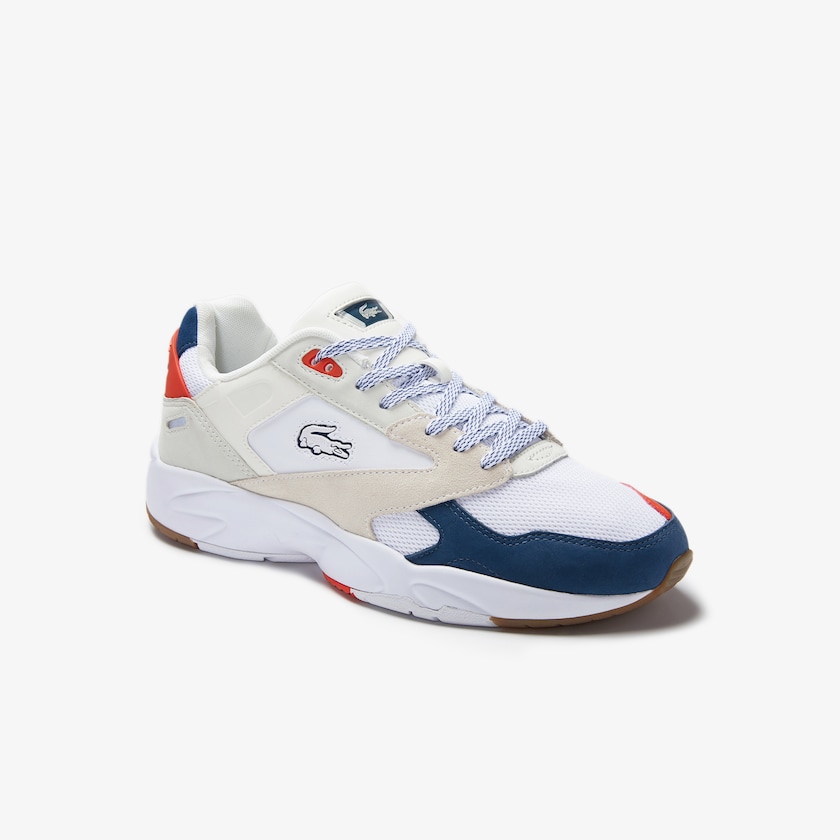 Men's Lacoste Off White / Dark Blue Sneakers Storm 96 LO Textile JM1-92479W1