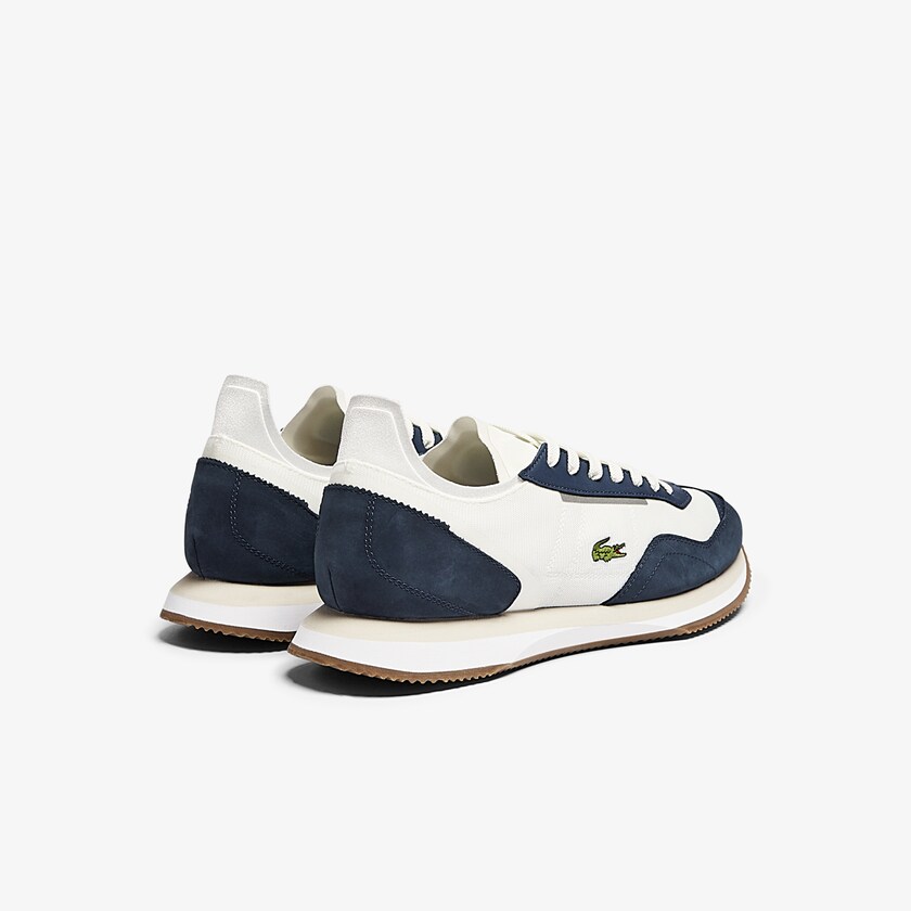 Men's Lacoste Off White / Navy Sneakers Match Break Textile SV2-50385E2