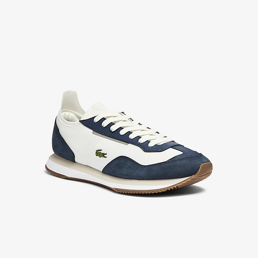 Men's Lacoste Off White / Navy Sneakers Match Break Textile SV2-50385E2