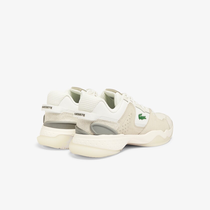 Men's Lacoste Off White / Off White Sneakers T-Point Leather and Suede CF8-15011N2