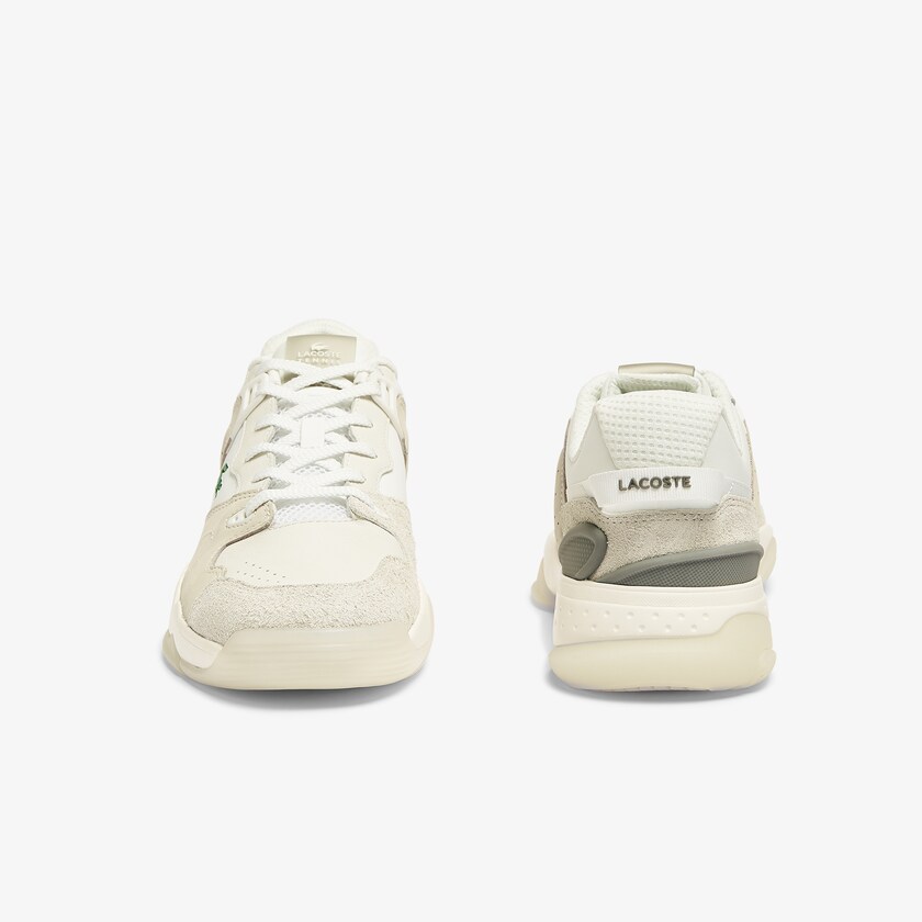 Men's Lacoste Off White / Off White Sneakers T-Point Leather and Suede CF8-15011N2