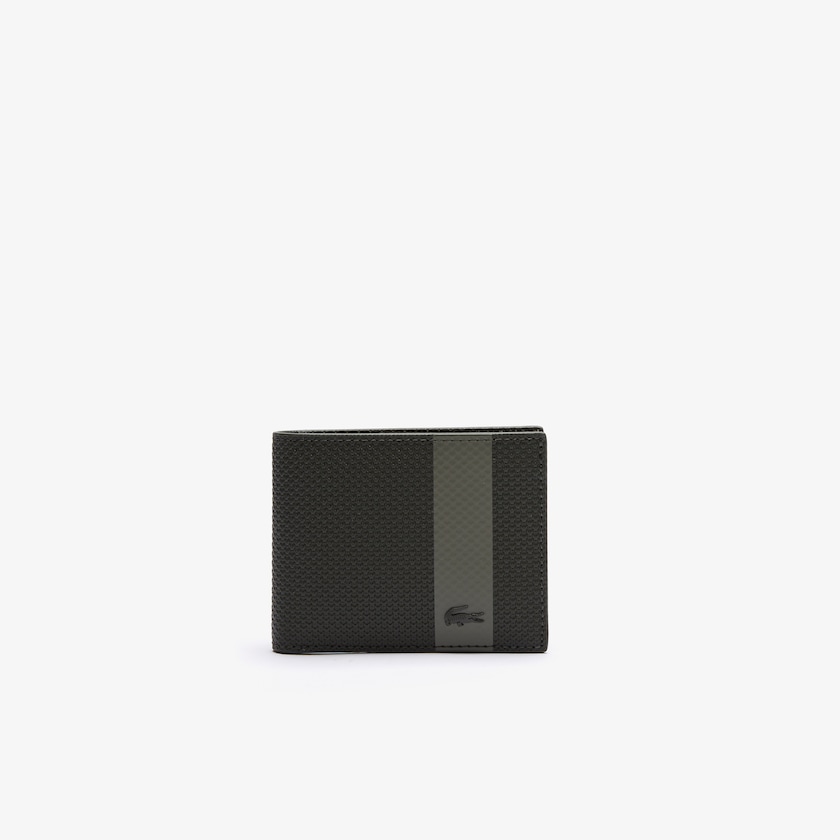 Men's Lacoste Olive Wallets Chantaco Small Graphic Piqué Leather VN6-51095I5