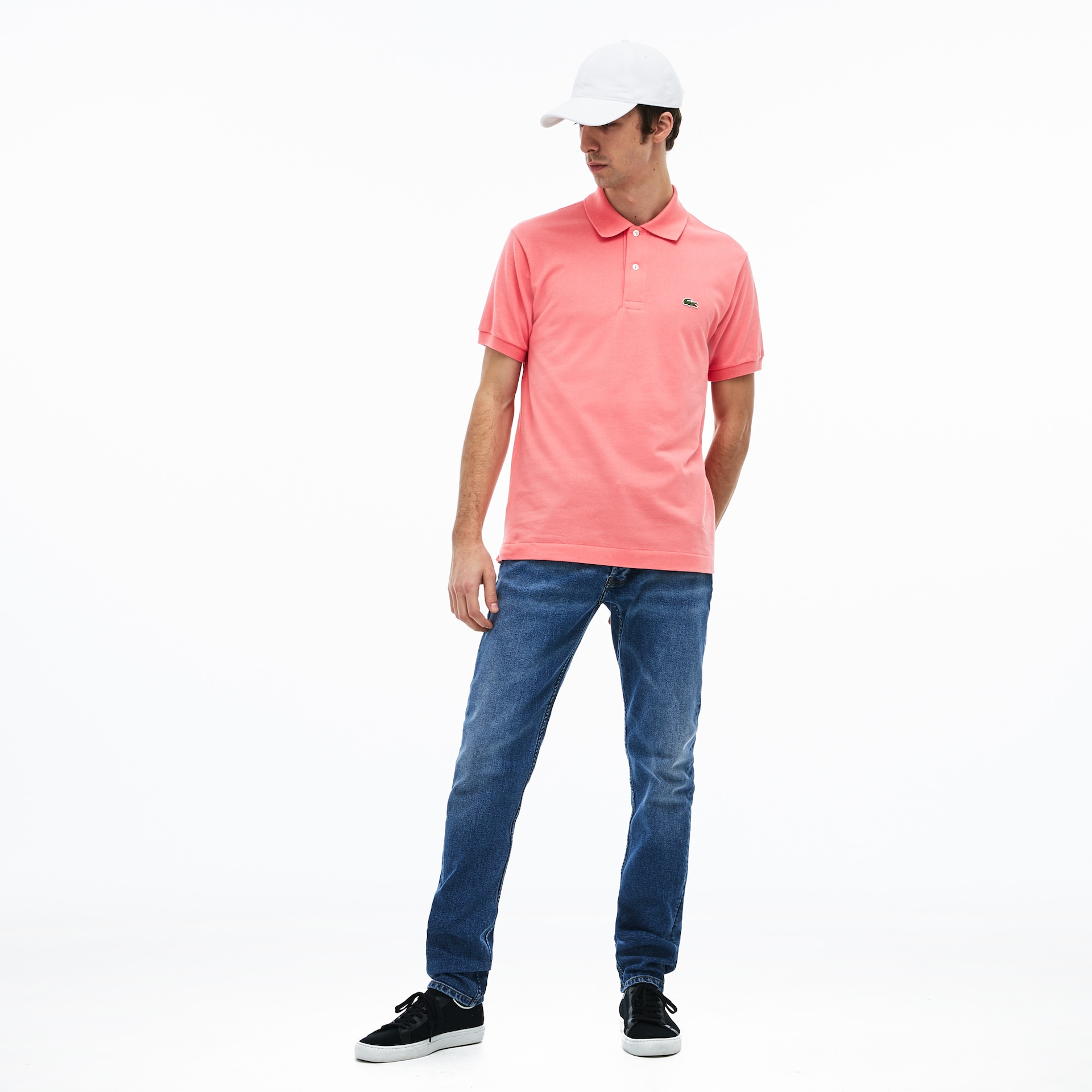 Men's Lacoste Pink Shirts Classic Fit L.12.12 Polo GA3-52145F8