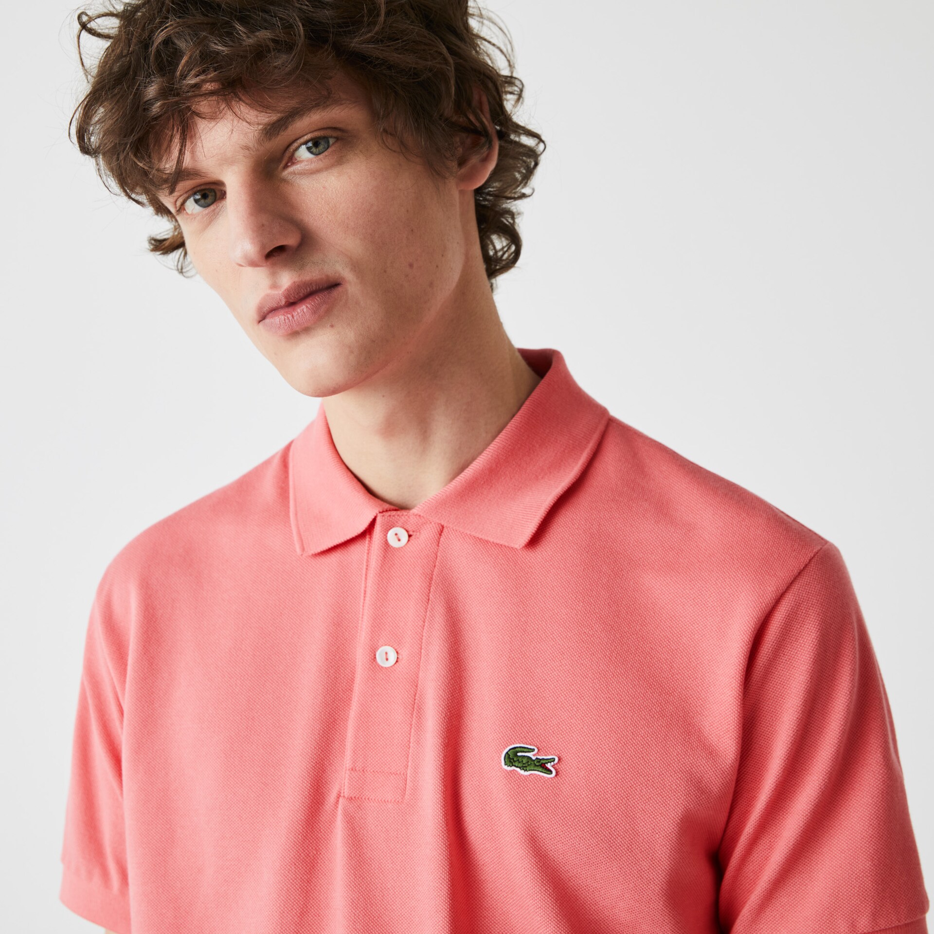Men's Lacoste Pink Shirts Classic Fit L.12.12 Polo GA3-52145F8