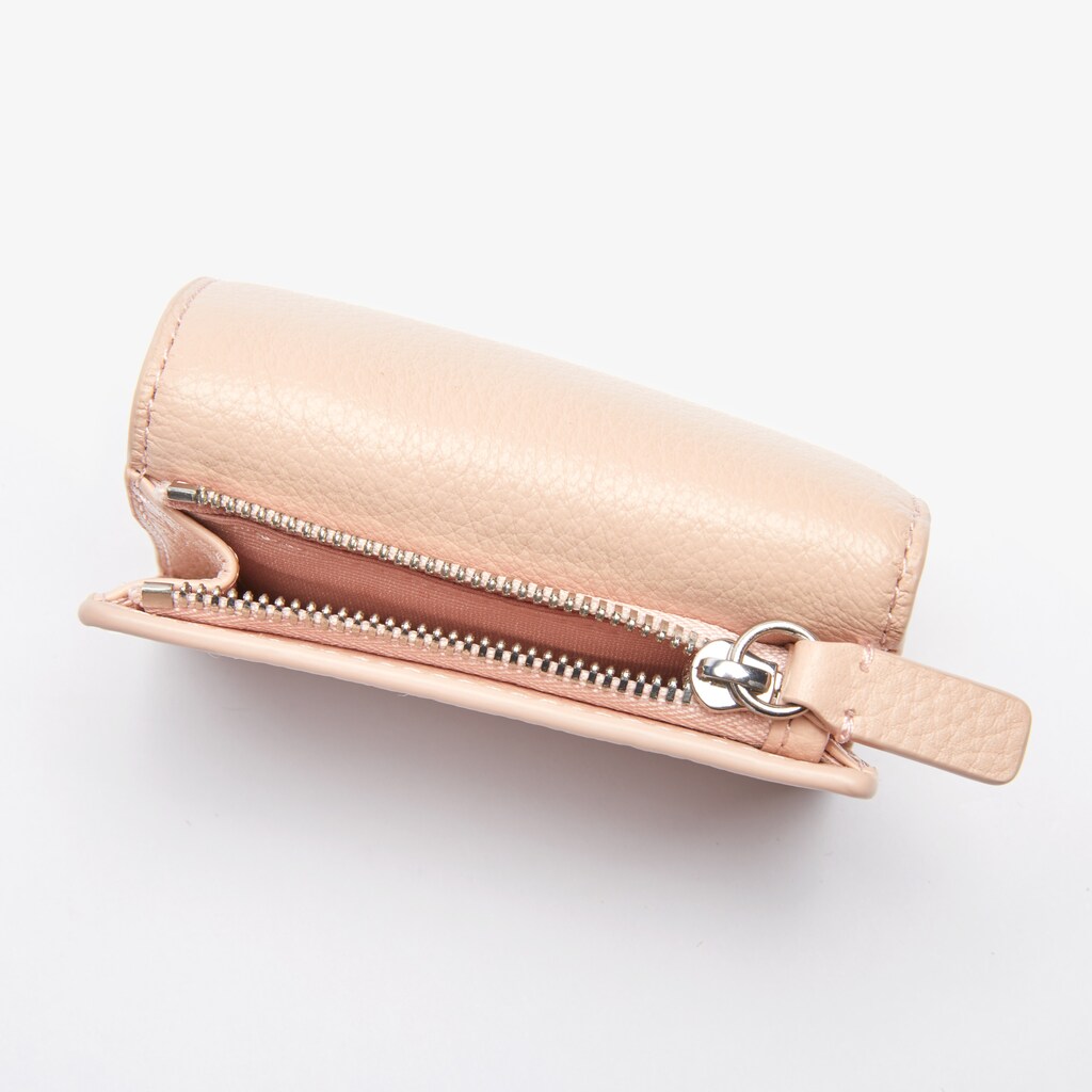 Women's Lacoste Pink Wallets Croco Crew Grained Leather Zip UG8-71997B7