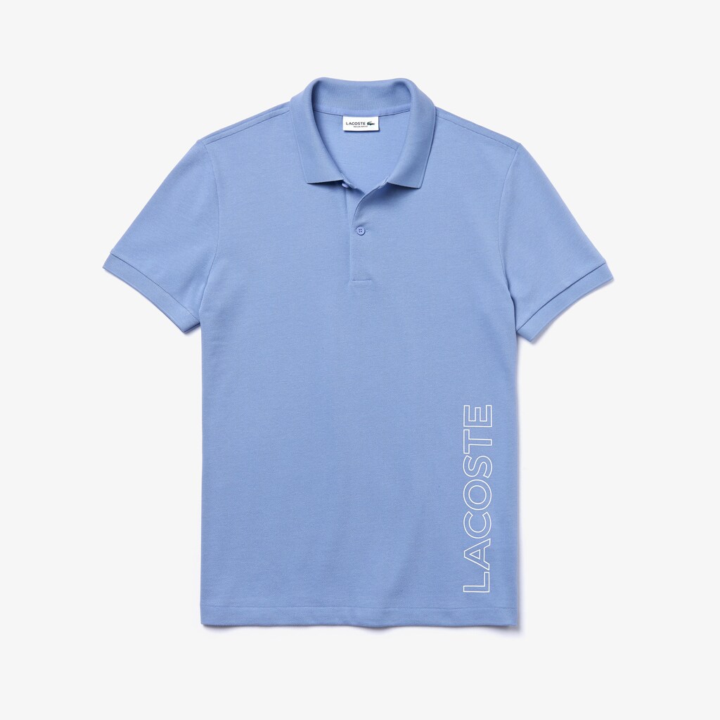 Men's Lacoste Purple Polo Shirts Branded Cotton CR7-33183T9