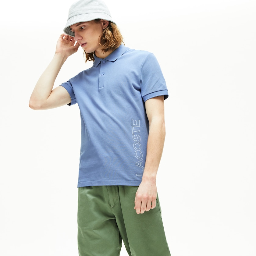 Men's Lacoste Purple Shirts Branded Cotton Polo DE4-43064U0