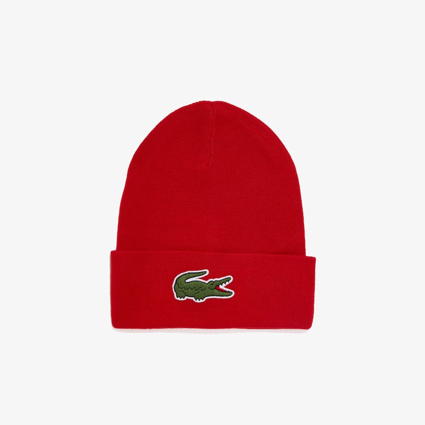 Men's Lacoste Red Caps Wool Blend Knit JH7-46544B6