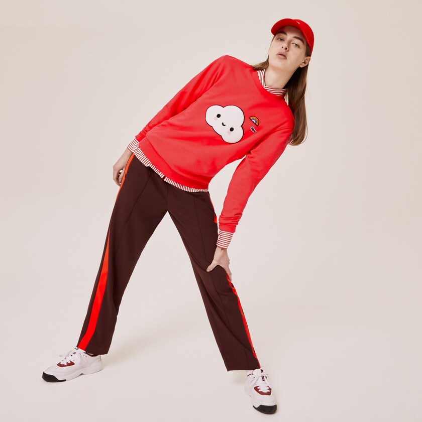 Men's Lacoste Red Sweatshirts x FriendsWithYou Print PC0-11551P5