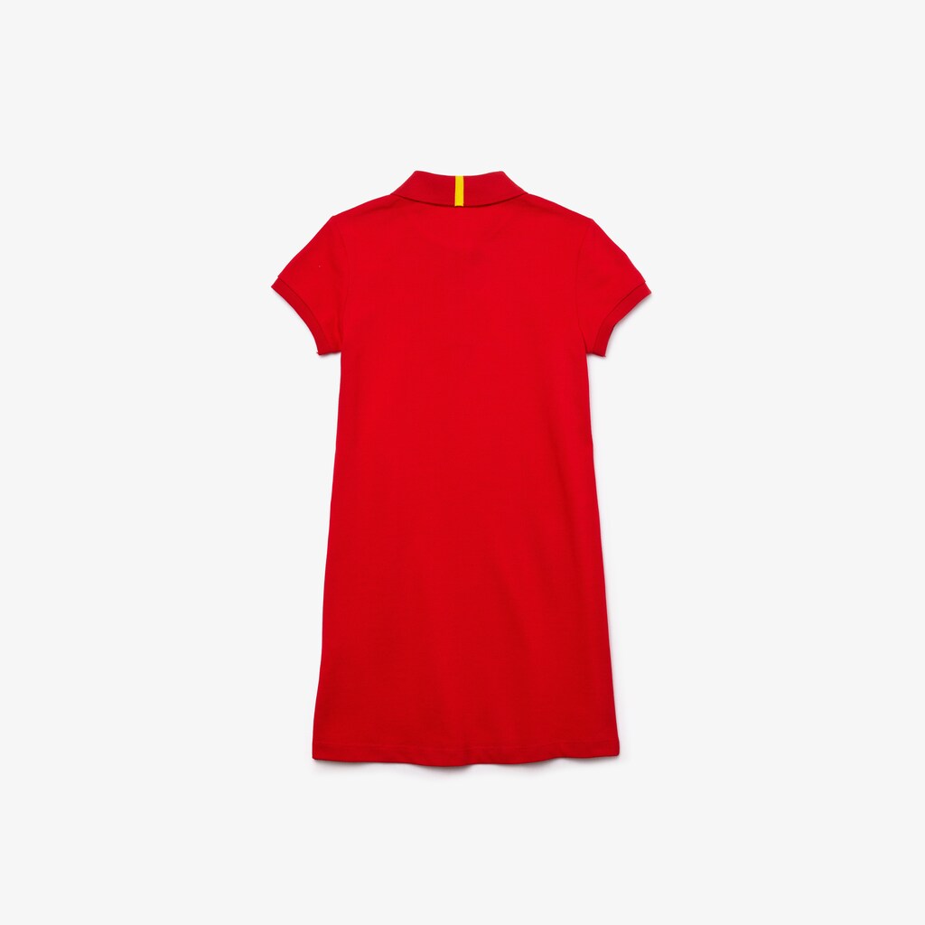 Kids' Lacoste Red / White Polo Dress x National Geographic Cotton Piqué SO3-99079G3