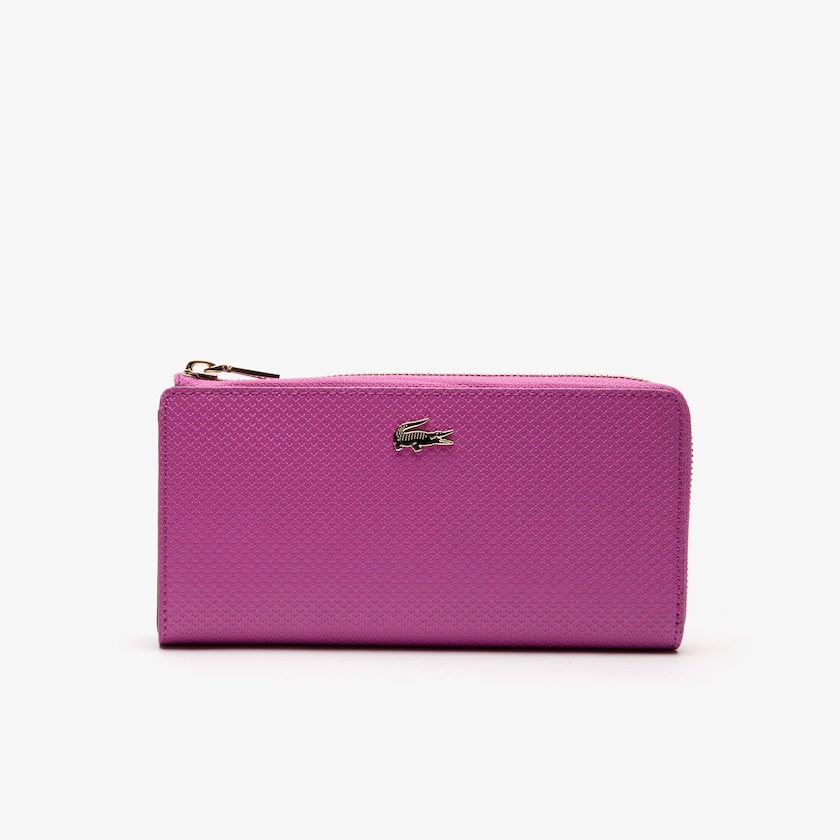 Women's Lacoste Rose Wallets Chantaco Piqué Leather 8-Card Zip PX8-59125G3