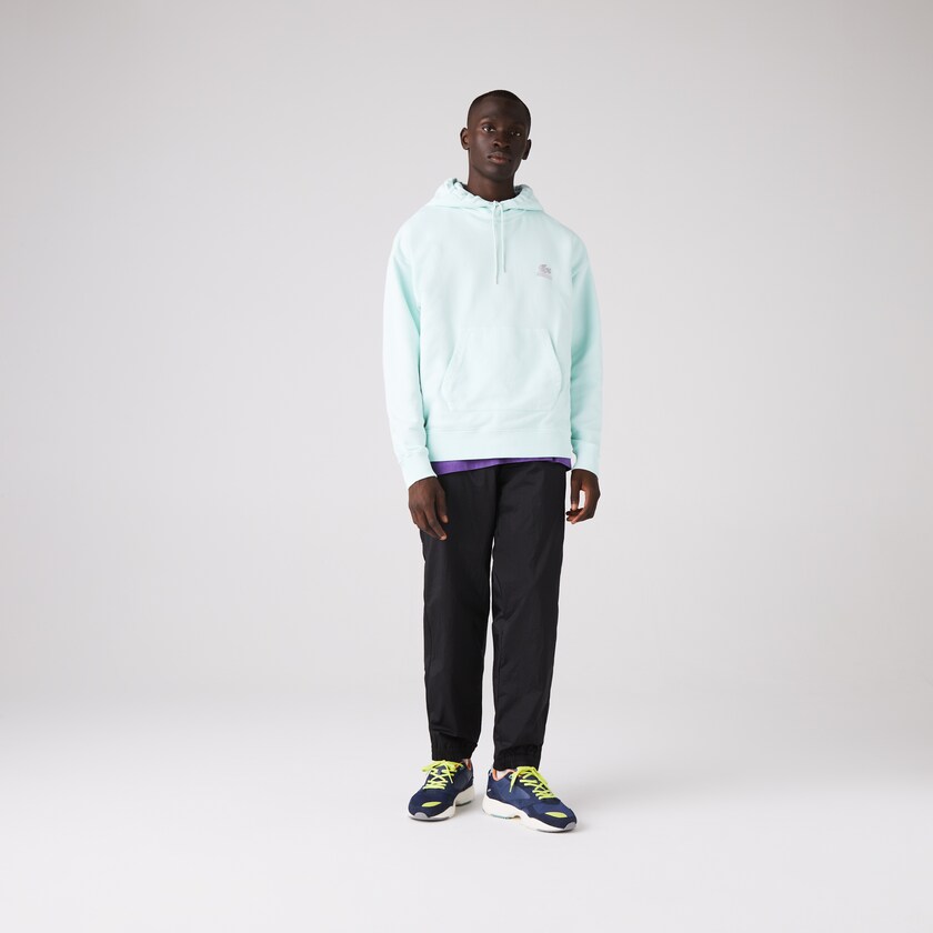 Men's Lacoste Turquoise Sweatshirts CONCEPTS Collaboration Hooded Fleece XC1-68536V7