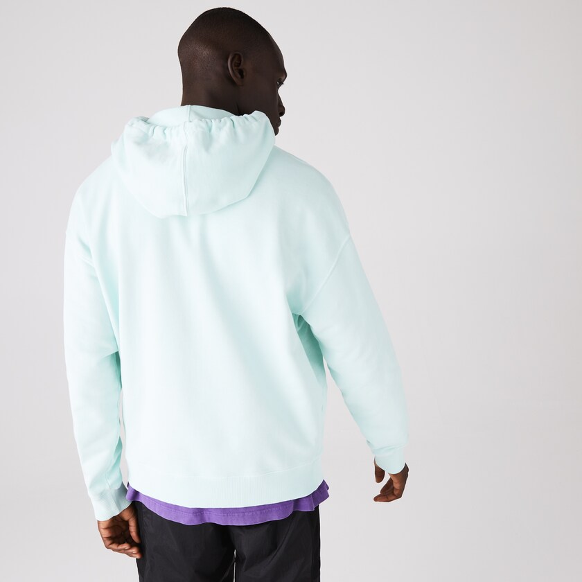 Men's Lacoste Turquoise Sweatshirts CONCEPTS Collaboration Hooded Fleece XC1-68536V7