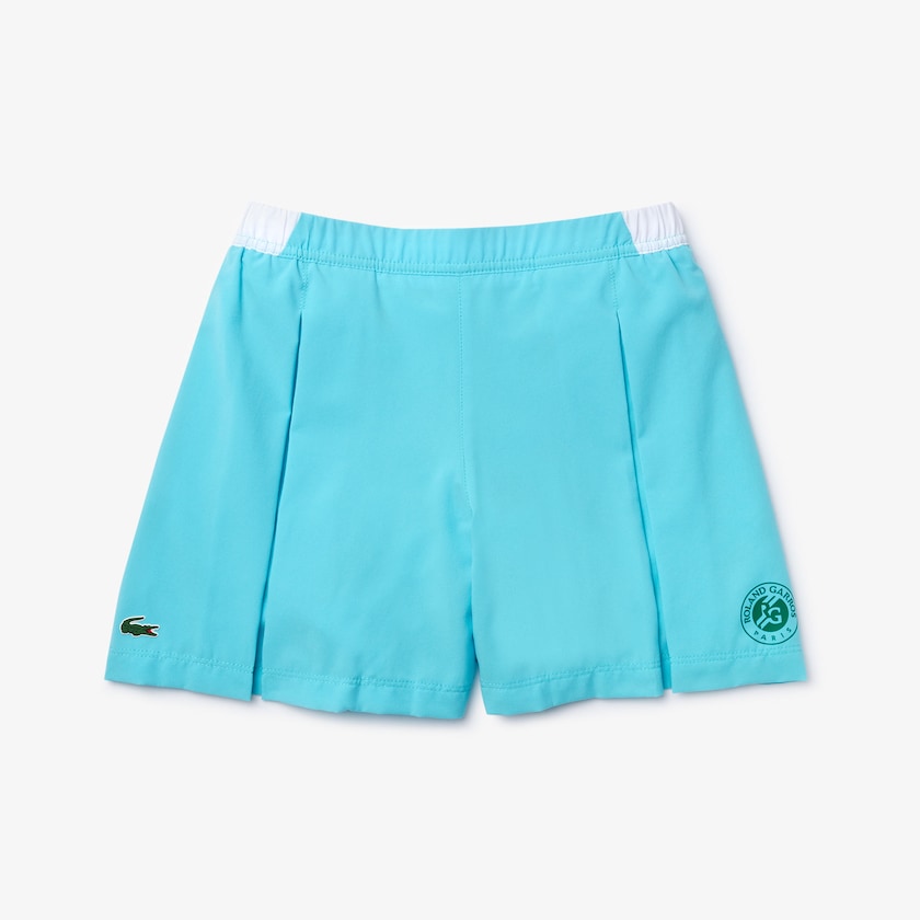 Kids' Lacoste Turquoise / White / Green Skirts SPORT Roland Garros Culotte QR8-44214J9