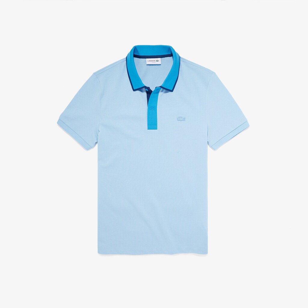 Men's Lacoste Turquoise / Yellow / Purple / Pink Polo Shirts Two-Tone Collared YD6-69496M4