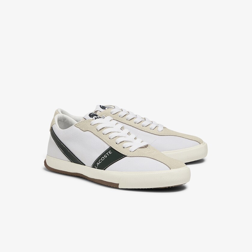Women's Lacoste White Sneakers Ball Net Canvas and Suede UE0-35263N7