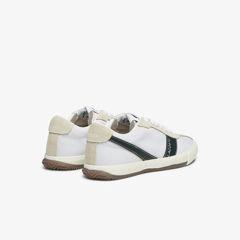 Women's Lacoste White Sneakers Ball Net Canvas and Suede UE0-35263N7