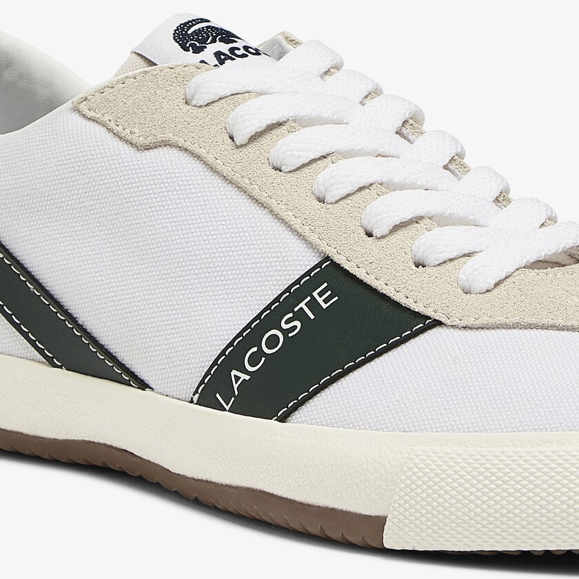 Women's Lacoste White Sneakers Ball Net Canvas and Suede UE0-35263N7