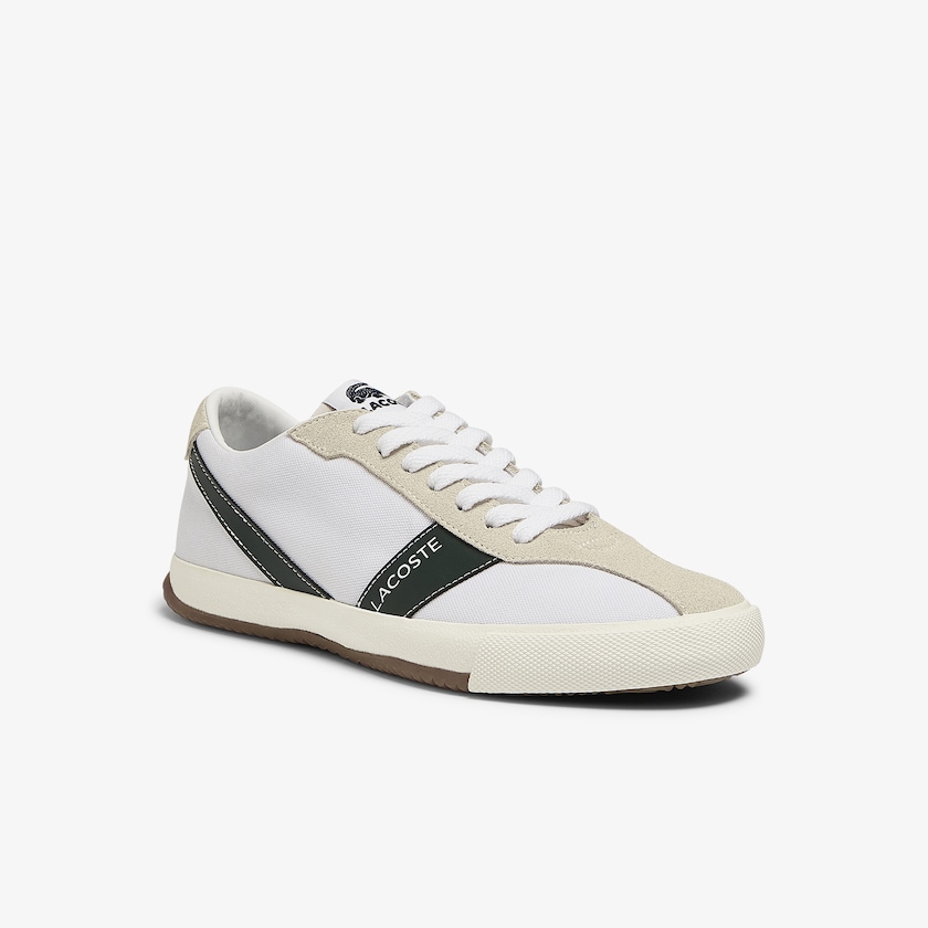 Women's Lacoste White Sneakers Ball Net Canvas and Suede UE0-35263N7