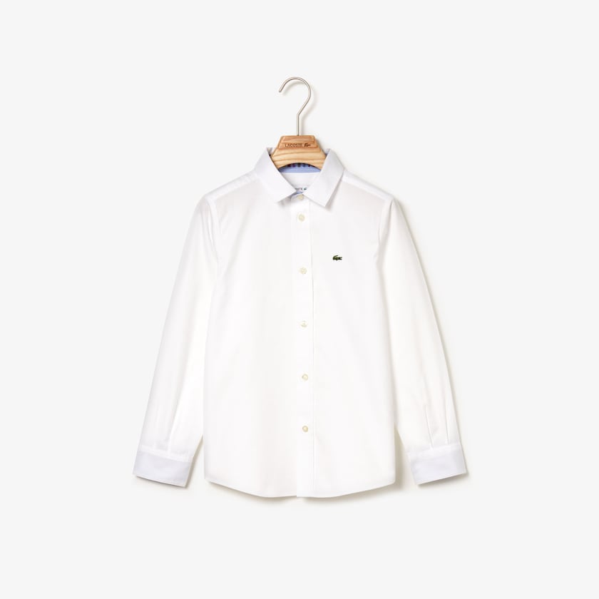 Kids' Lacoste White Shirts Button-Down Oxford ET9-51165O1
