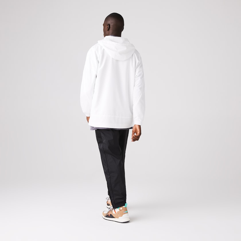 Men's Lacoste White Windbreaker CONCEPTS Collaboration Crocodile Print DM4-44694Y7