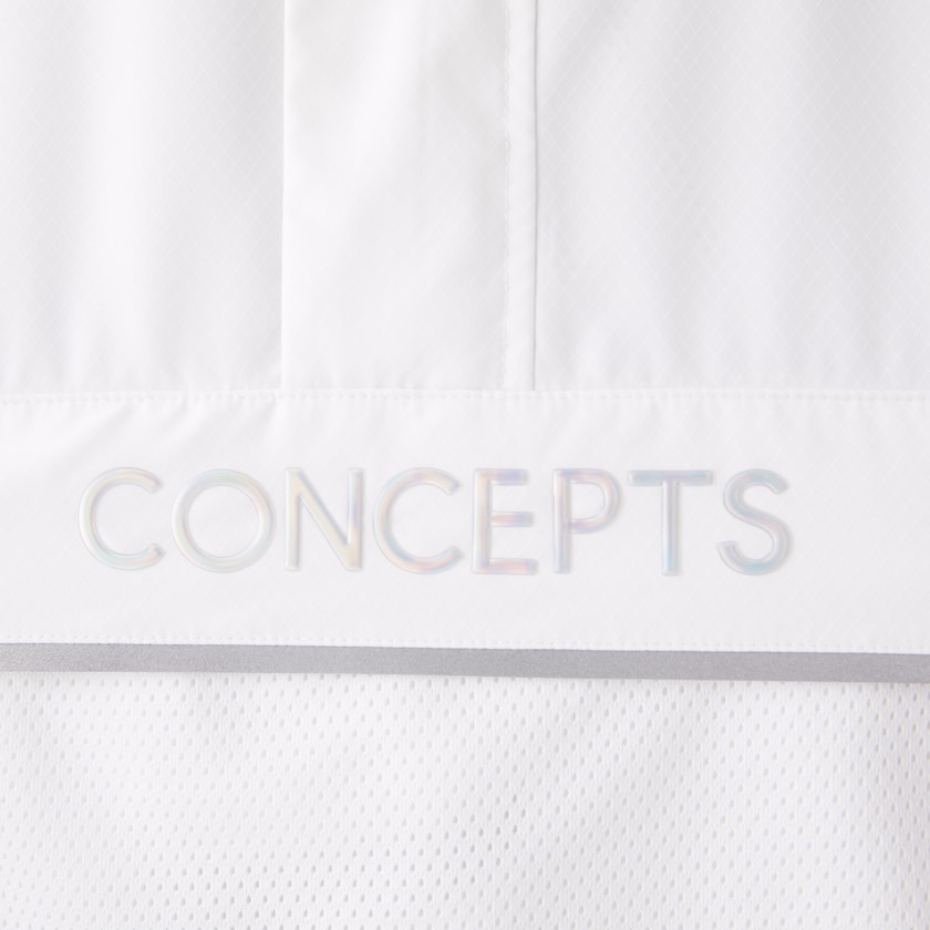 Men's Lacoste White Windbreaker CONCEPTS Collaboration Crocodile Print DM4-44694Y7