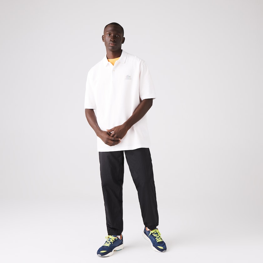 Men's Lacoste White Polo Shirts CONCEPTS Collaboration Relaxed XB8-14051X2