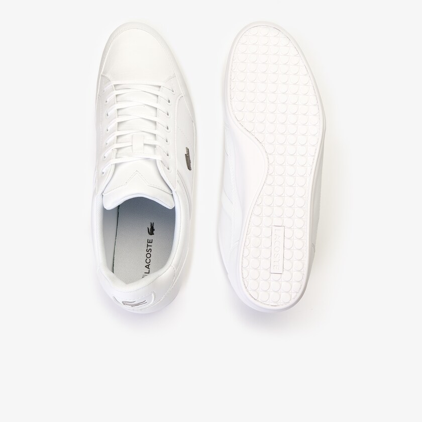 Men's Lacoste White Sneakers Chaymon Nappa Leather QG7-65986W4
