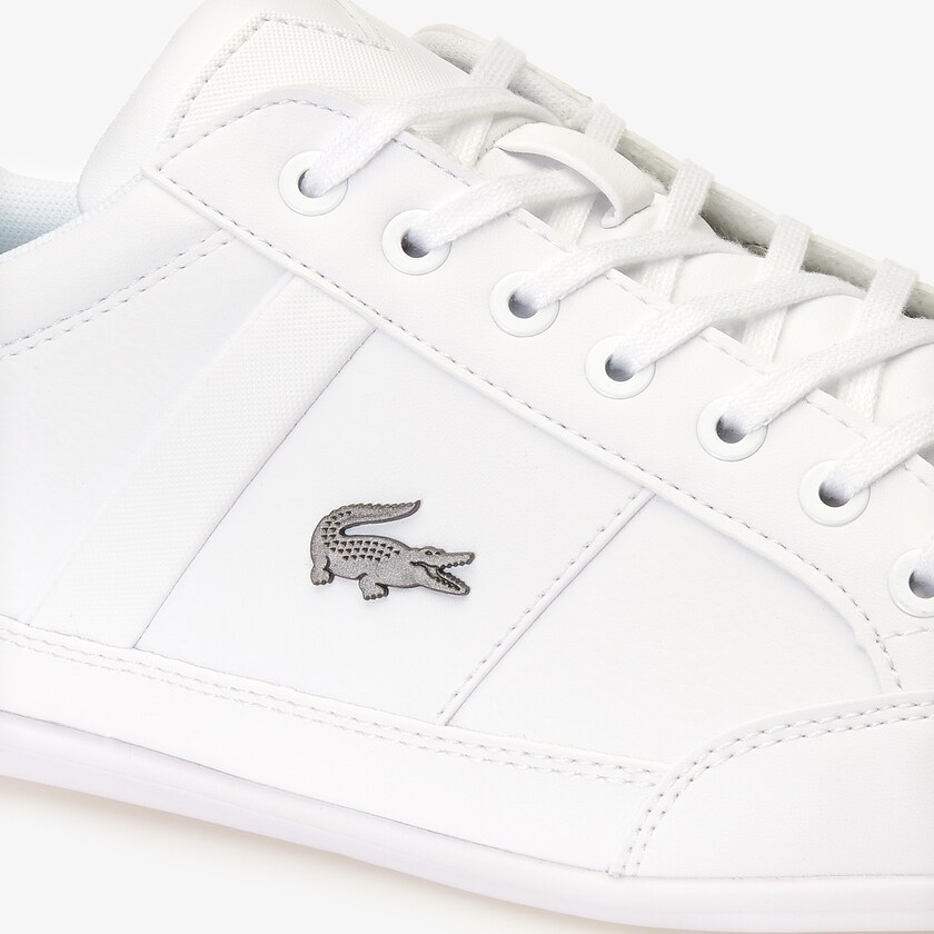 Men's Lacoste White Sneakers Chaymon Nappa Leather QG7-65986W4