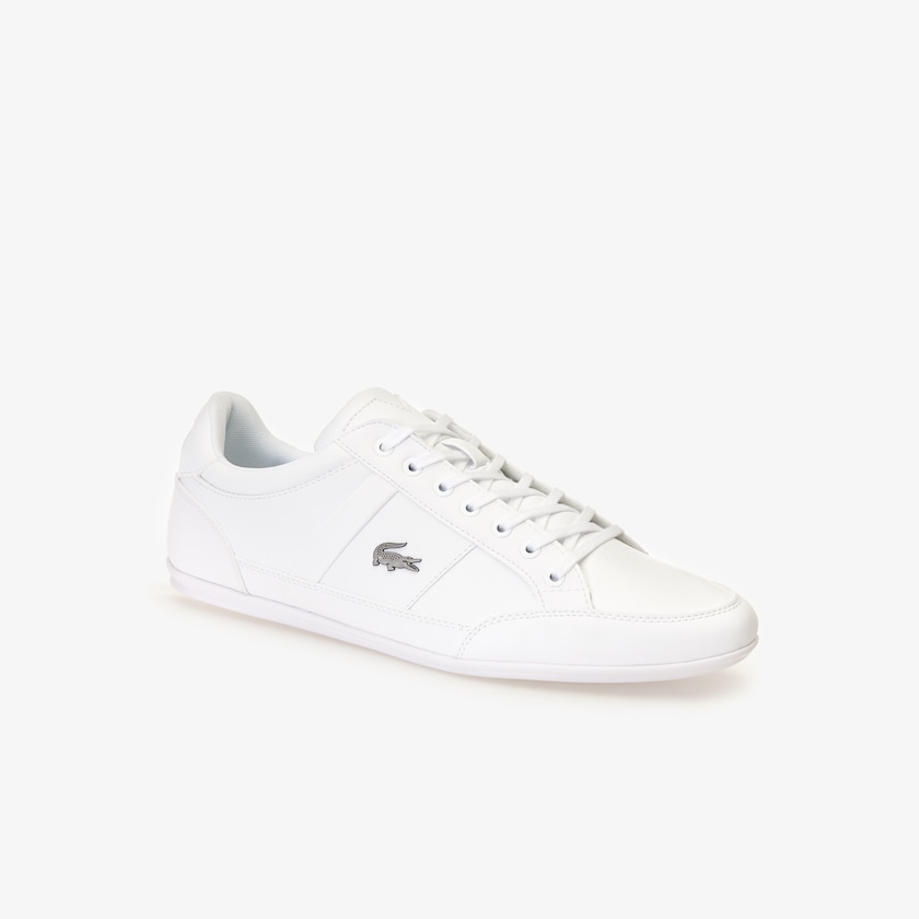 Men's Lacoste White Sneakers Chaymon Nappa Leather QG7-65986W4