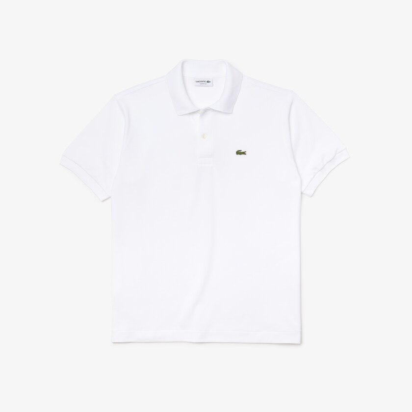 Men's Lacoste White Shirts Classic Fit L.12.12 Polo FV7-69526I8