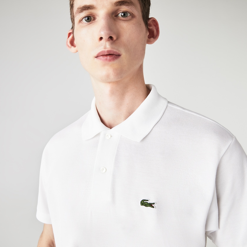 Men's Lacoste White Shirts Classic Fit L.12.12 Polo FV7-69526I8
