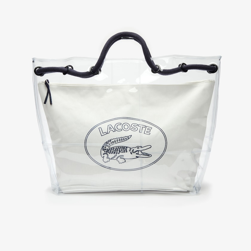 Women's Lacoste White Bags Clear Shopper Bag WS6-92959F1